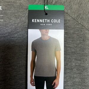 Kenneth Cole Short Sleeve Crewneck Tee in Heather Gray